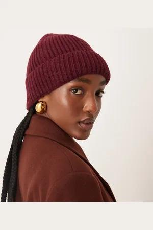 Sui Ava Nico beanie in burgandy