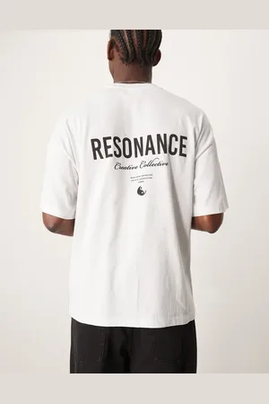 SELECTED Oversized t-shirt with yin yang backprint in
