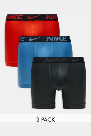Nike Essential Microfibre 3 pack boxer brief in orange/blue/grey