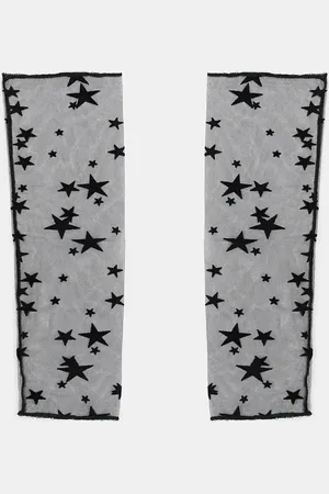 Reclaimed Mesh gloves with stars in