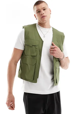 ASOS Utility gilet in khaki