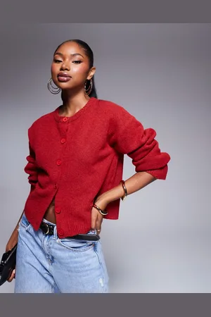 Kaiia Knit cardigan in deep