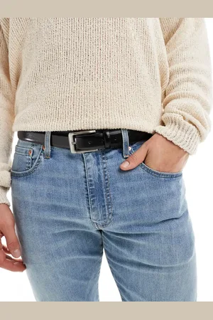 French Connection French Connection prong leather buckle belt in