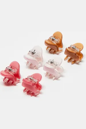 Sui Ava Tiny heart hair claw 6 pack in