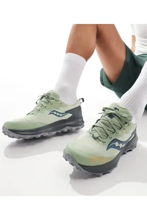Saucony Peregrine 14 GTX neutral running trainers in sage