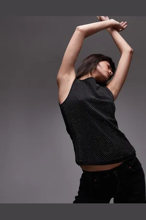 MANGO Hotfix front vest top in