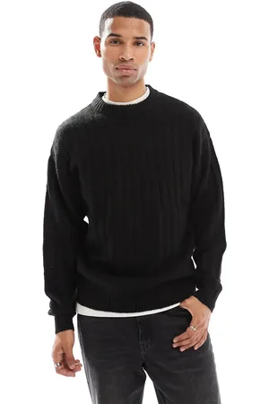JACK & JONES Oversized wide rib jumper in