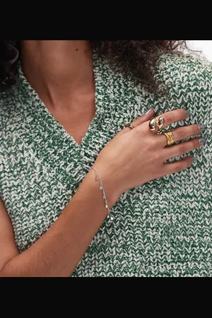 SEOL + GOLD Sterling disc charm bracelet