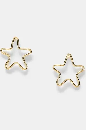 Kingsley Ryan Cut out star stud earrings in plated