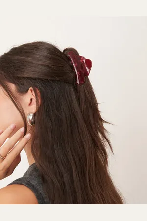 Sui Ava Lene Elegance big hair claw in burgundy
