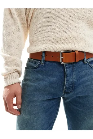 HUGO BOSS BOSS joris leather belt in medium