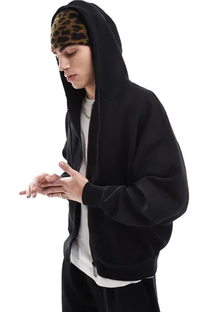 Bershka Premium zip through co-ord hoodie in