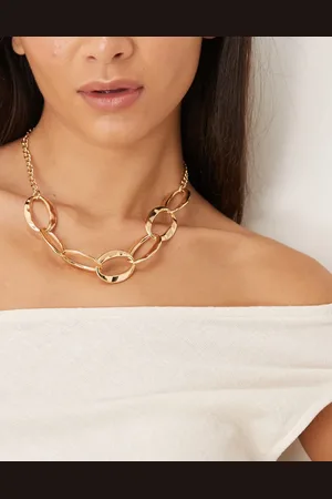 DesignB London Molten links statement necklace in