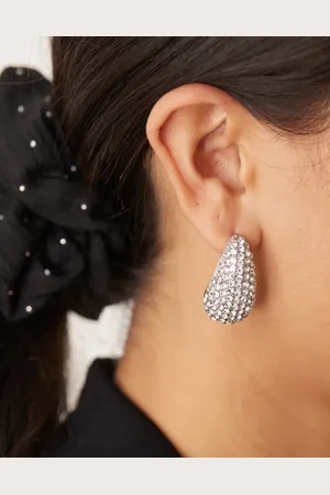 DesignB London Embellished teardrop earrings in
