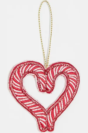 Accessorize Candy cane heart christmas tree decoration in