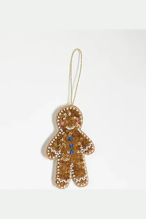 Accessorize Embellished gingerbread man christmas tree decoration in