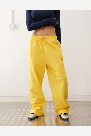 COLLUSION Oversized straight leg jogger in with embroidery