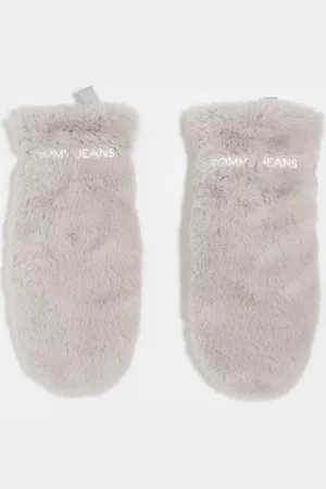 Tommy Hilfiger Fur gloves in off
