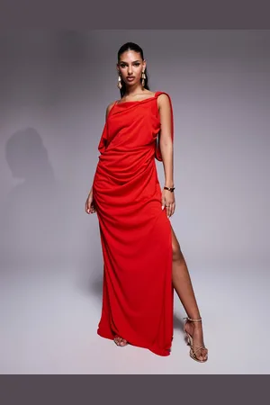 ASOS Premium slinky cowl neck maxi dress in