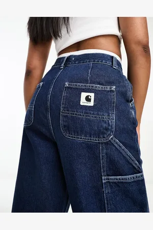 Carhartt Jens high waisted loose fit jeans in wash