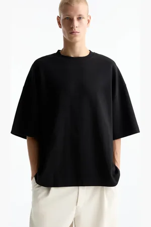 Pull&Bear Label premium boxy t-shirt in