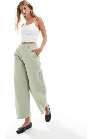 ASOS Arch leg trousers co-ord in pistachio