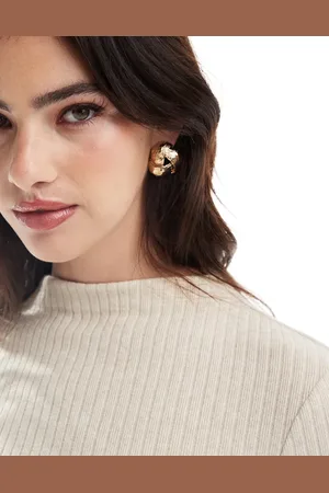 ASOS Stud earrings with vintage design in tone