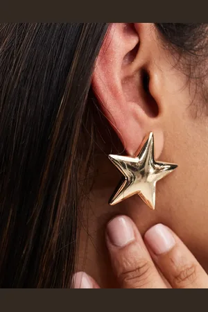 ASOS Stud earrings with star detail in tone