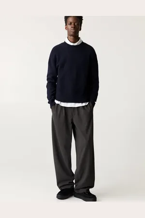 Pull&Bear Black Label stripe tailored trouser in
