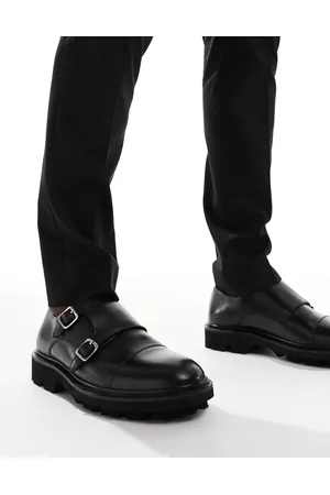 WALK LONDON Felix monk shoe in leather