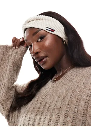 Tommy Hilfiger Flag logo headband in off