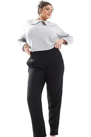 Yours Darted waist tapered trousers in