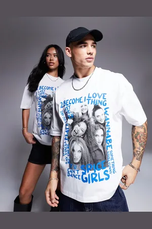 ASOS Unisex oversized license t-shirt with The Spice Girls print in