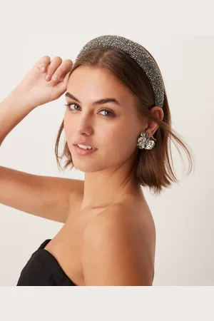 My Accessories Embellished headband in gunmetal