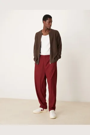 ASOS Super baggy track bottoms in