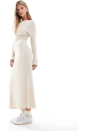 Cotton On Cotton On maxi knitted dress in oatmeal marle