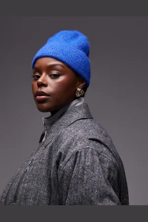 MANGO Wool mix beanie in electric