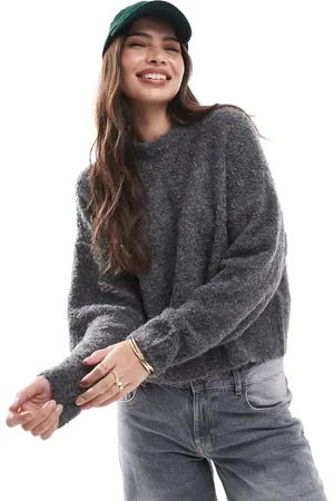 Pieces® Fluffy jumper in motled