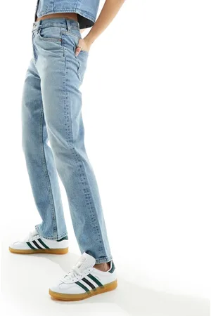 ASOS Comfort mid rise straight jeans in mid