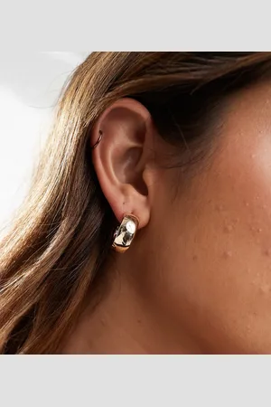 Pieces® Chunky hoop earrings in