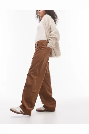 Topshop Relaxed fit tailored corduroy trousers in