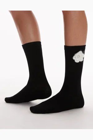 & OTHER STORIES Socks with white crochet flower in
