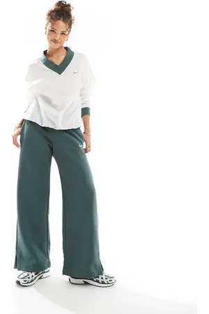 Nike Phoenix fleece oversized wide leg joggers in vintage