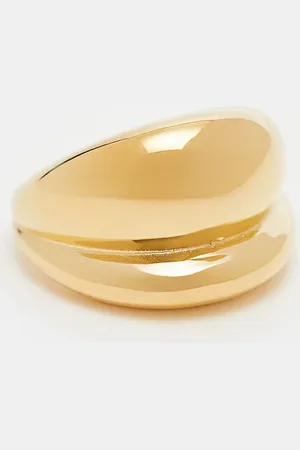 Neck On The Line Chunky stainless steel ring in plated