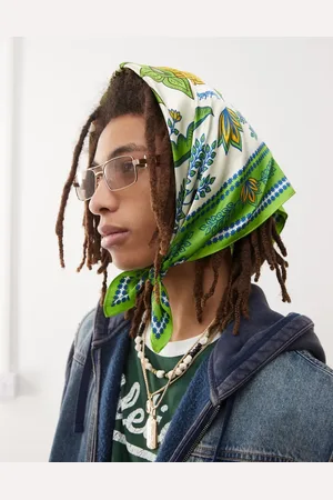 Prohibited X ASOS exclusive contrast floral printed neck satin scarf in