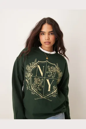 Miss Selfridge New York graphic sweatshirt in