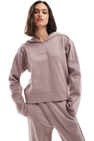 Calvin Klein Tonal Logo logo lounge hoodie in sand