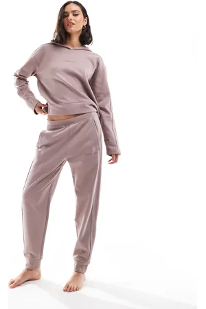 Calvin Klein Tonal Logo logo lounge jogger in sand