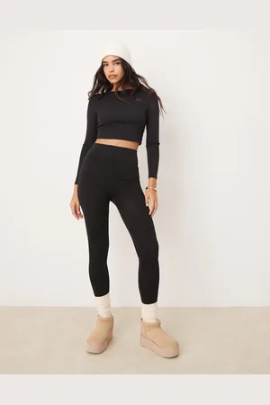 New Look Fleece lined seamless leggings in