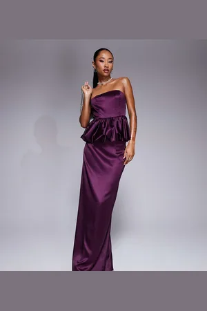 Kaiia X Sasha Corte exclusive satin maxi skirt co-ord in